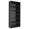 Tennsco Metal Bookcase, Six-Shelf, 34.5w x 13.5d x 78h, Black B-78-BLK